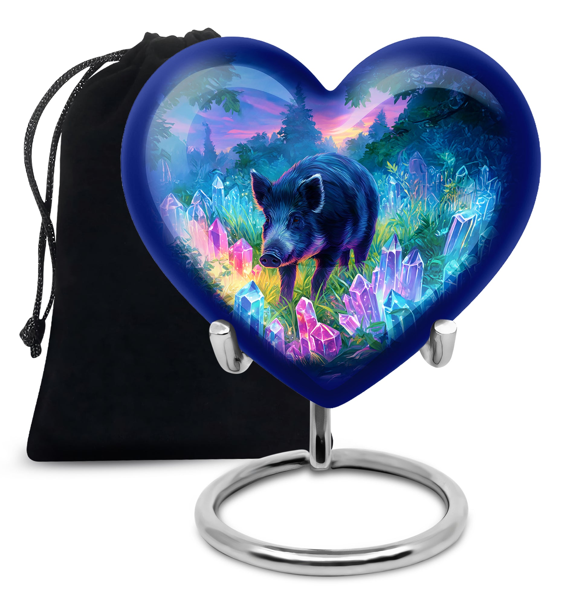 Pig Nature Cremation Urns - Crystal Forest Funeral Urns For Male & Female