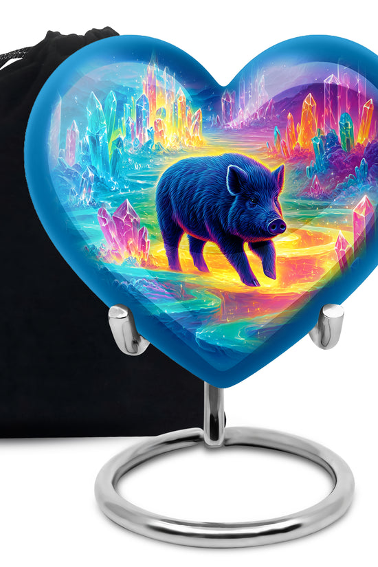 Crystal Field Memorial Urns - Wild Pig Cremation Urn For Human Ashes