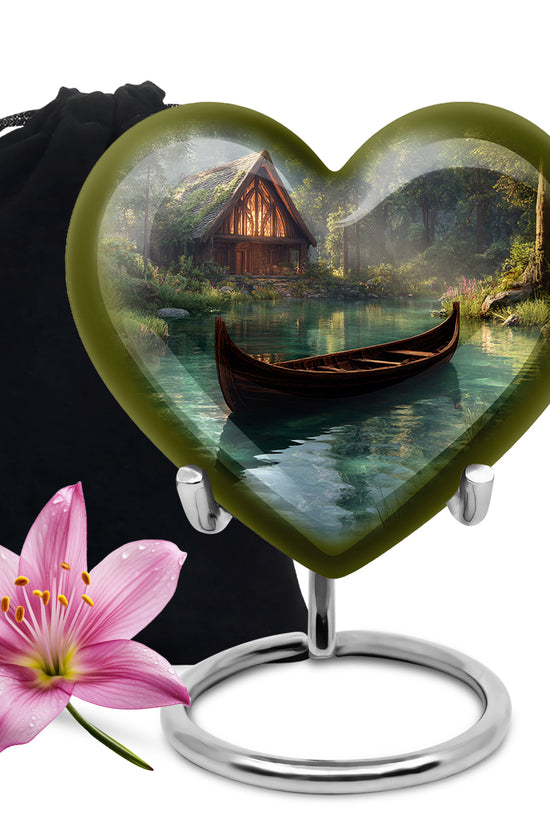 Beautiful Lake Cremation Urns - Boat Memorial Urn For Male & Female