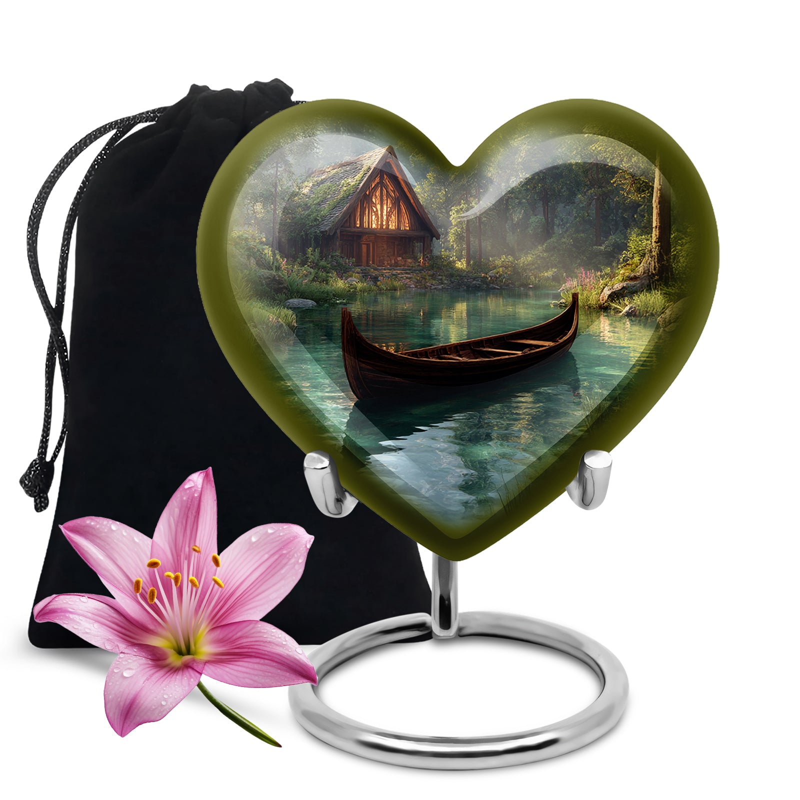 Beautiful Lake Cremation Urns - Boat Memorial Urn For Male & Female