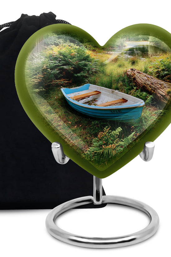 Boat Cremation Urn - Nature Memorial Urn For Human Ashes