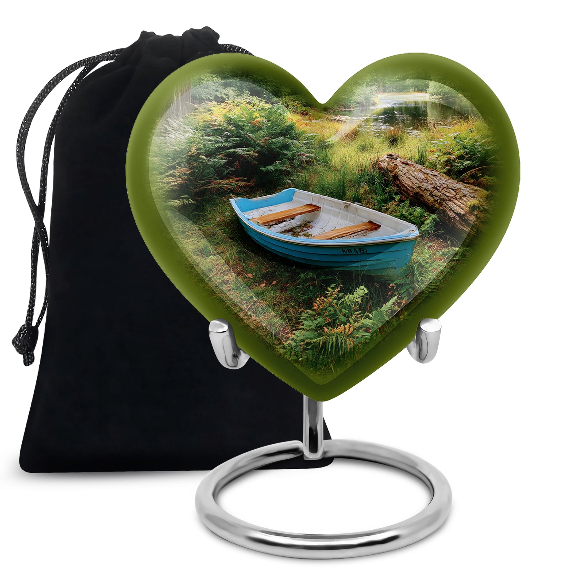Boat Cremation Urn - Nature Memorial Urn For Human Ashes
