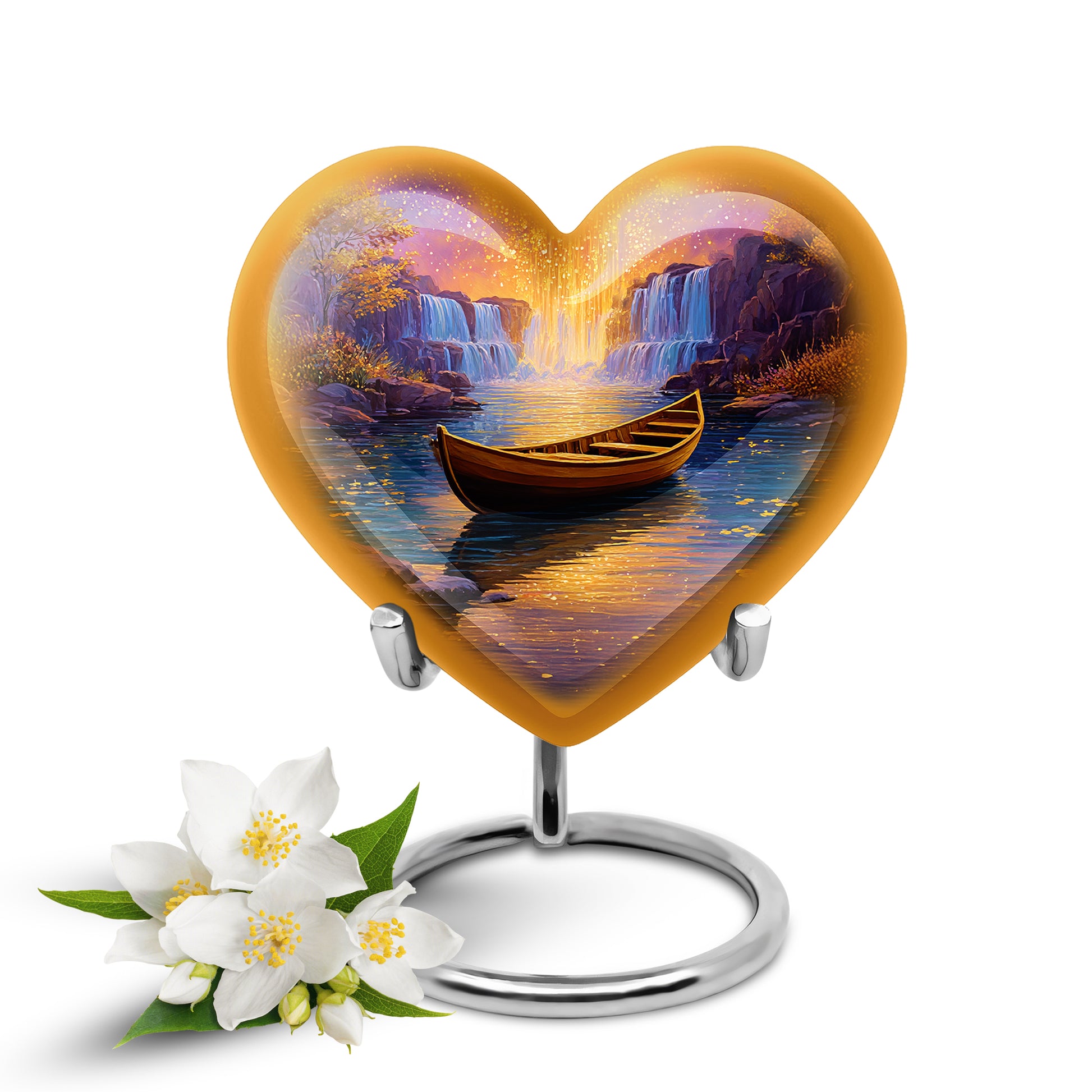 Hallowed Boat Cremation Urns for Human Ashes - Pink 10-inch - Karyliz