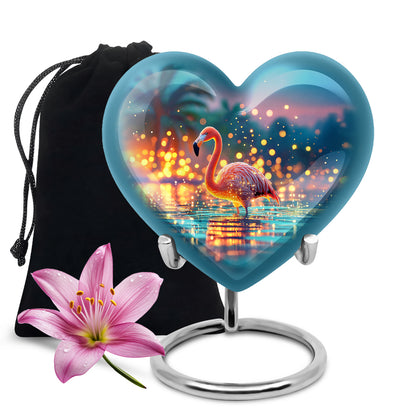 Flamingo Scenic Urn - Beautifully Designed Urns For Human Ashes