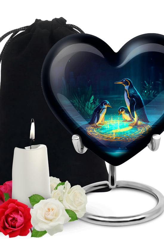 Mystical Penguin Urn - Unique Funeral Urn For Human Ashes