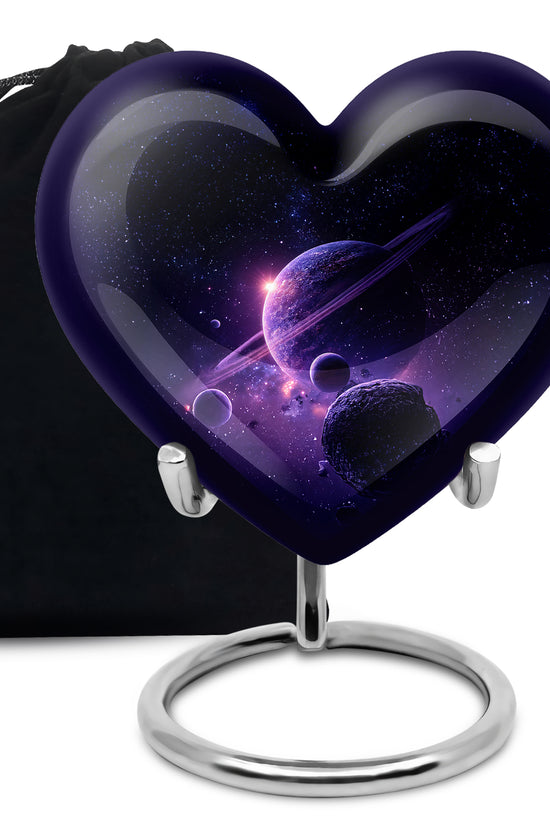 Space Planet Memorial Urn - Galaxy Funeral Urn For Burial