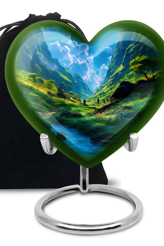 Mountain Scenic Memorial Urn - Large Funeral Urn For Loved Ones
