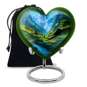 Mountain Scenic Memorial Urn - Large Funeral Urn For Loved Ones