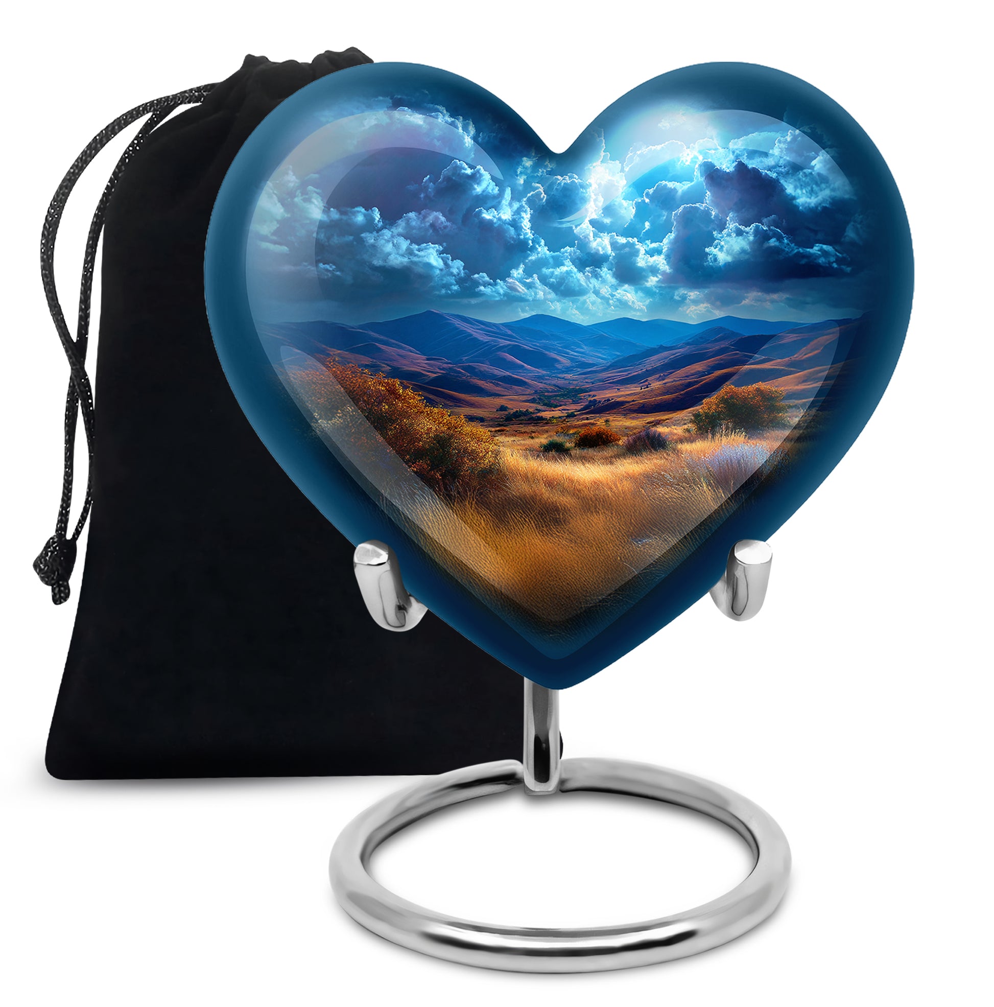 Scenic Mountain Memorial Urn - Nature Cremation Urn For Human Ashes