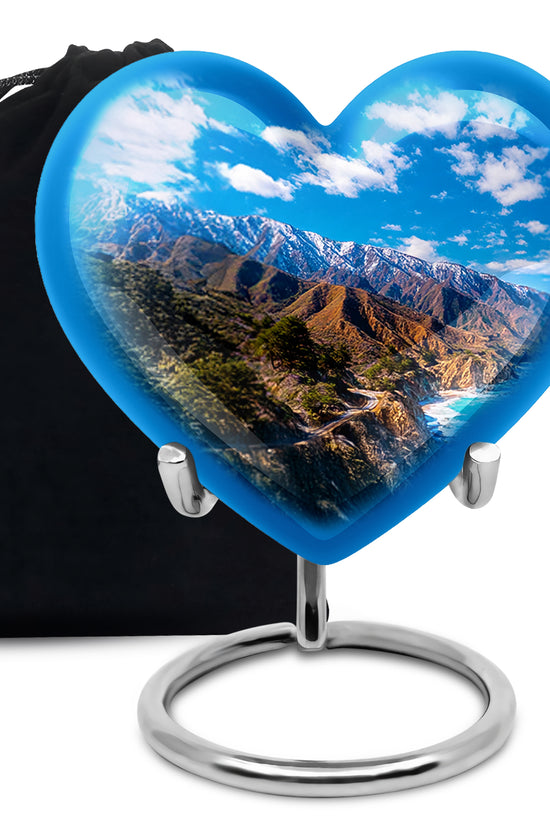 Scenic Mountain Funeral Urn - Memorial Urn For Male & Female