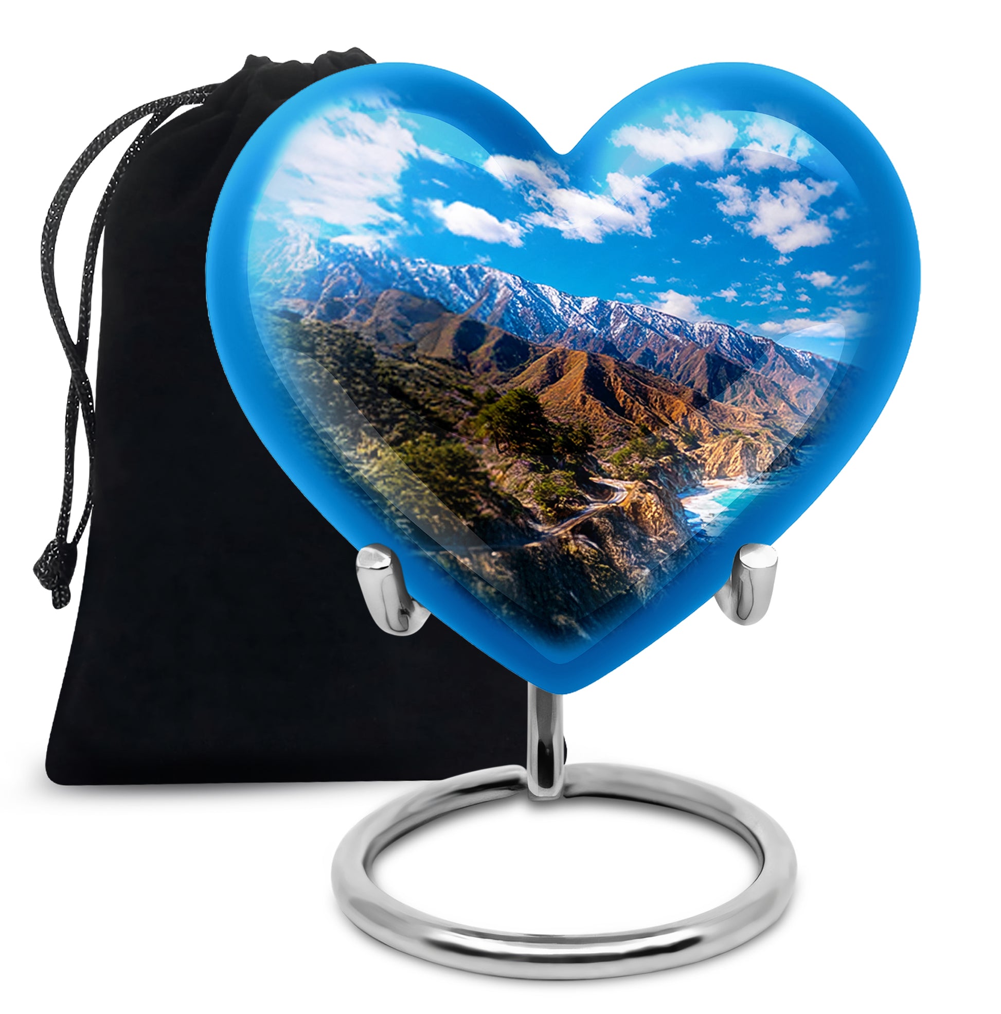 Scenic Mountain Funeral Urn - Memorial Urn For Male & Female