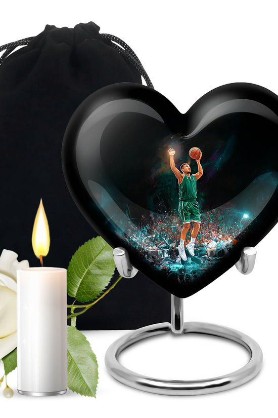 Athlete Tribute Cremation Urn - Basketball Funeral Urn For Men & Women