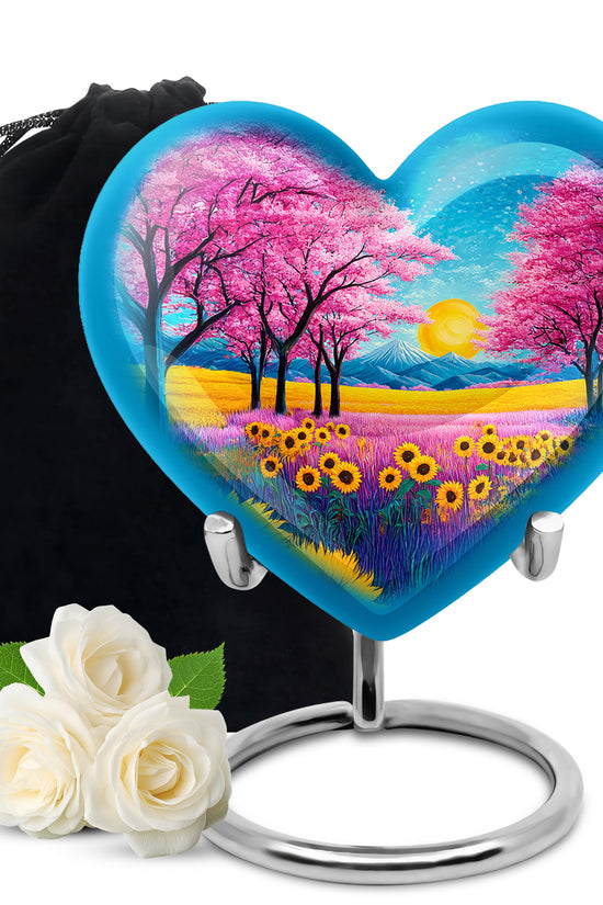 Beautiful Artistic Theme Cremation Urn For Ashes - Aluminium Funeral Urn