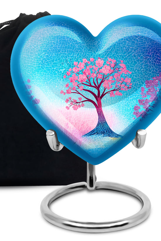 Artistic Floral Cremation Urn - Unique Memorial Urns For Adult Ashes