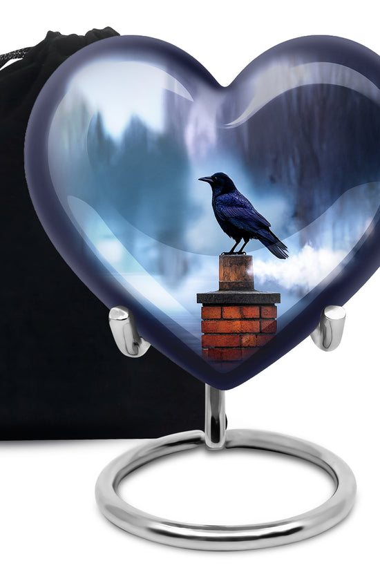 Raven Tribute Funeral Urn - Sky Memorial Urn For Adult Ashes