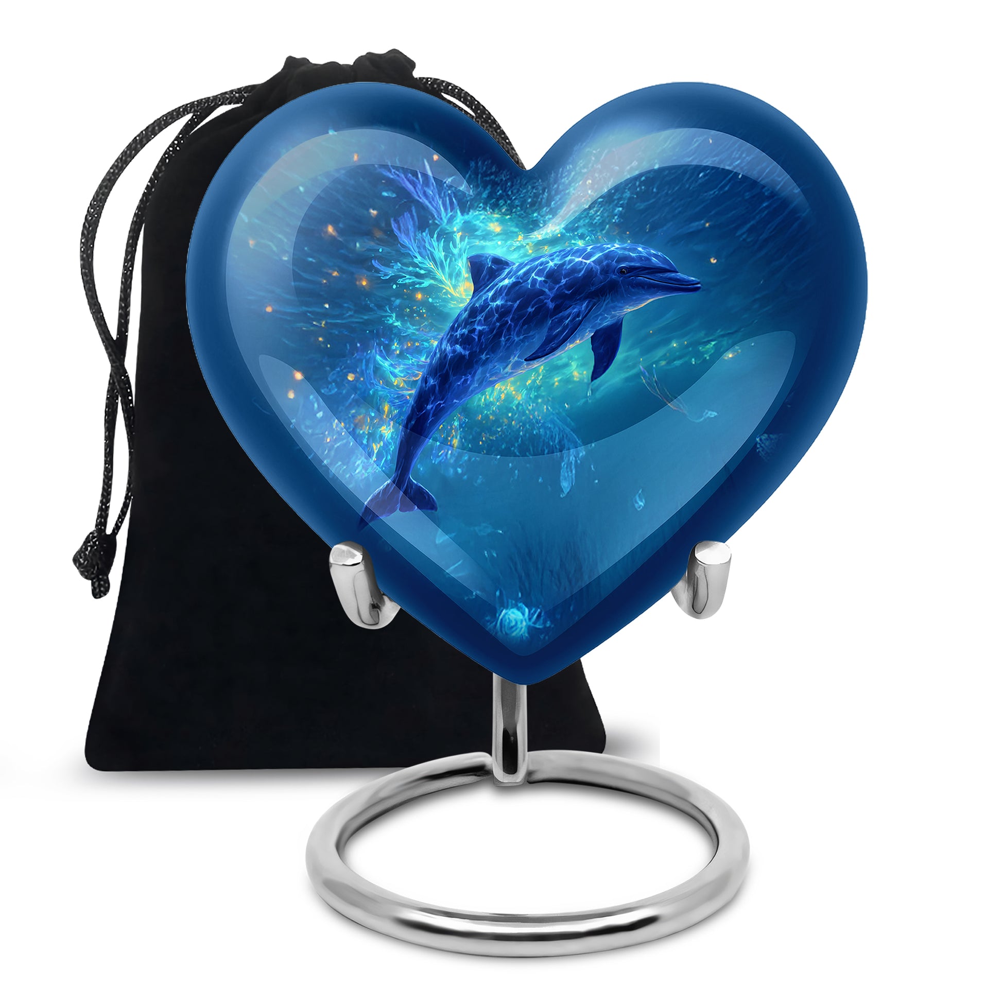Dolphin Ocean Funeral Urn - Unique Memorial Urn For Adult Ashes