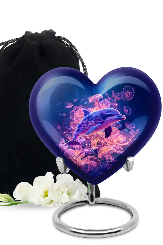 Dolphin Cremation Urn for Ashes – Ocean Memorial Urn For Adults