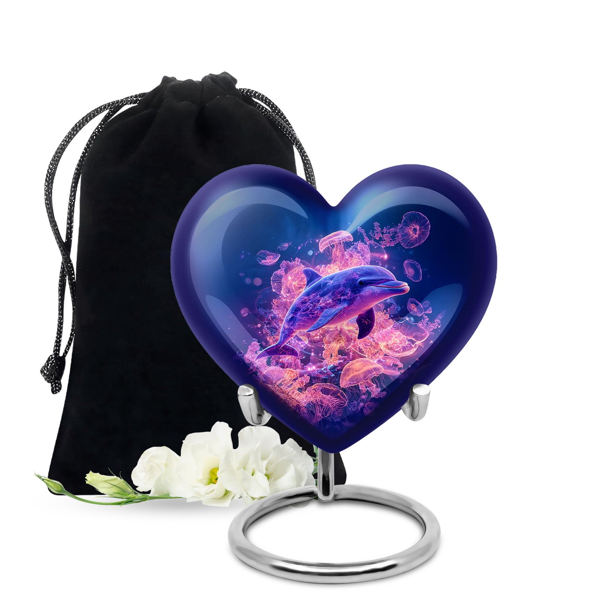 Dolphin Cremation Urn for Ashes – Ocean Memorial Urn For Adults