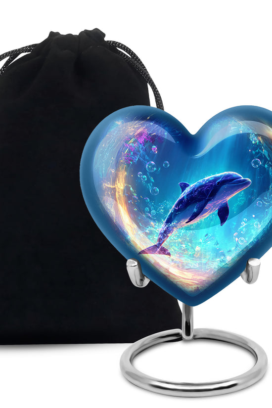 Dolphin Funeral Urn - Luxury Cremation Urn For Male & Female