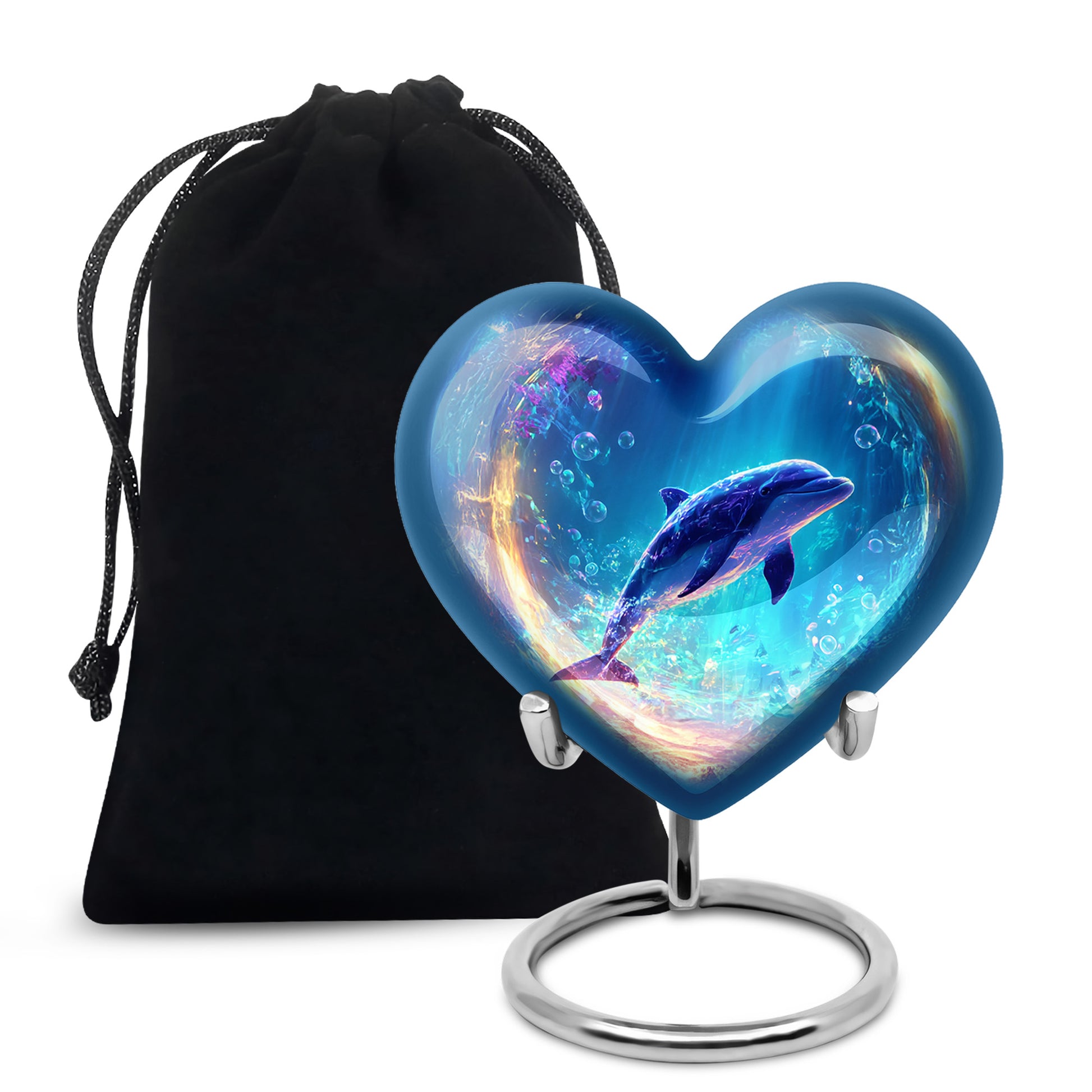 Dolphin Funeral Urn - Luxury Cremation Urn For Male & Female