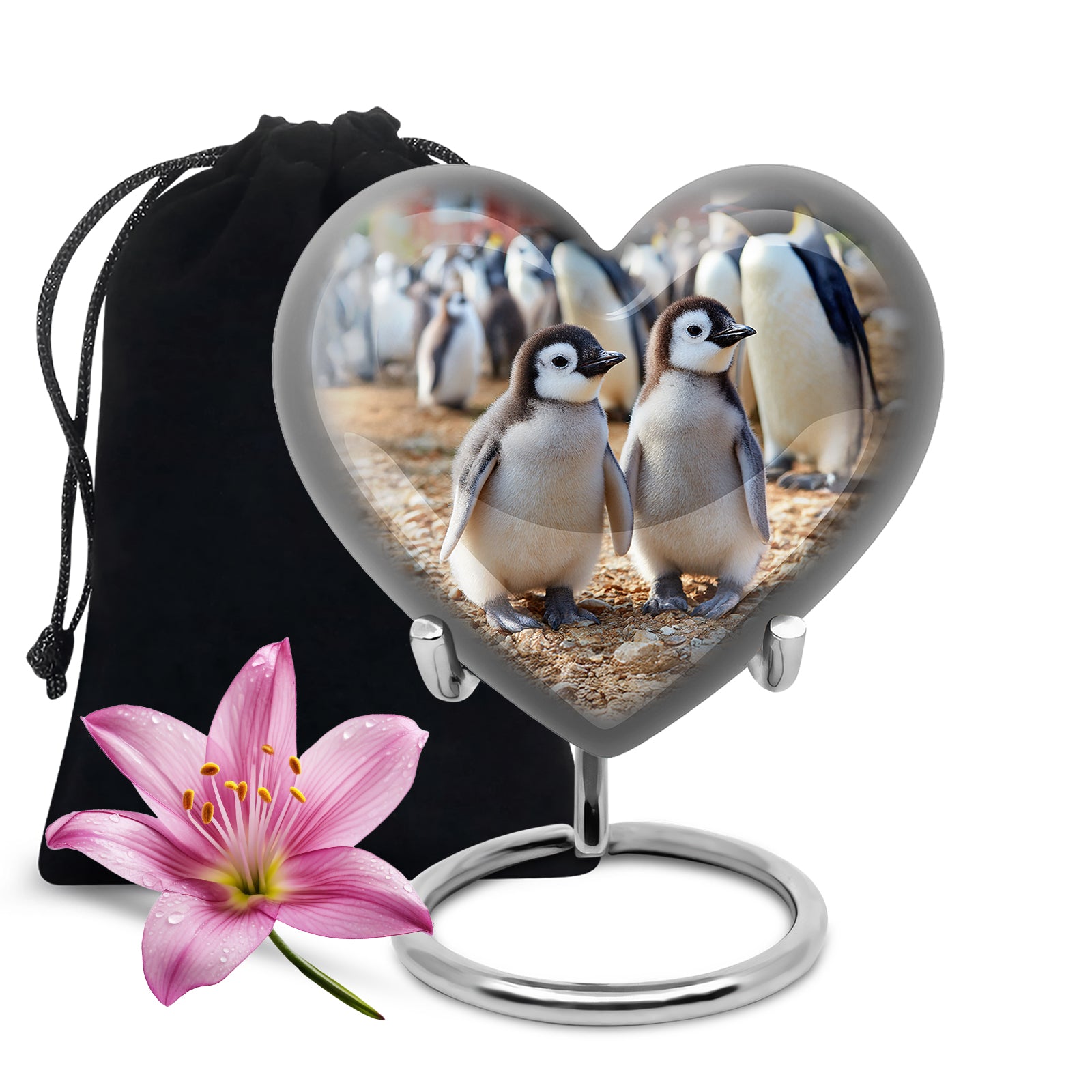 Baby Penguin Cremation Urn - Beautiful Memorial Urns For Friend Ashes