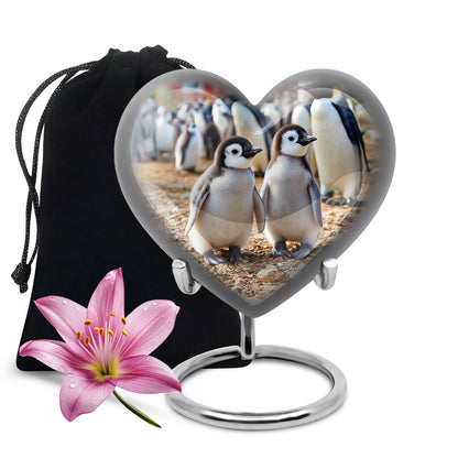 Baby Penguin Cremation Urn - Beautiful Memorial Urns For Friend Ashes