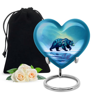 Bear Cremation Urn - Nature Wildlife Cremation Urn For Adult Ashes