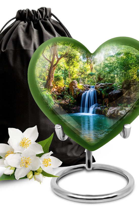 Beautiful Memorial Urn - Waterfall Cremation Urn For Loved Ones