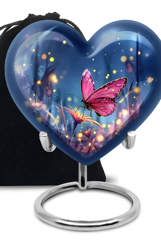 Butterfly Twilight Theme Cremation Urn - Premium Memorial Urn For Loved Ones