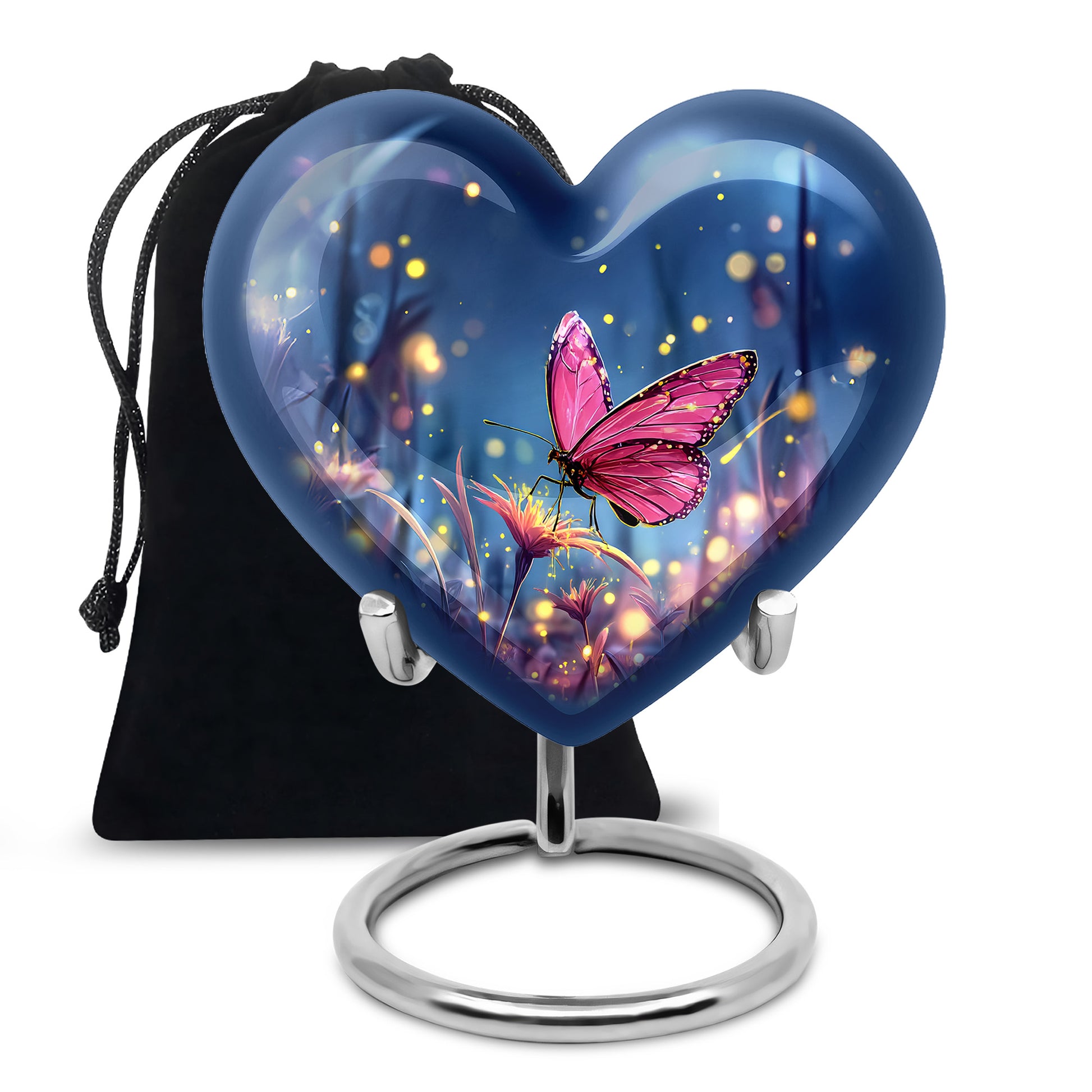 Butterfly Twilight Theme Cremation Urn - Premium Memorial Urn For Loved Ones