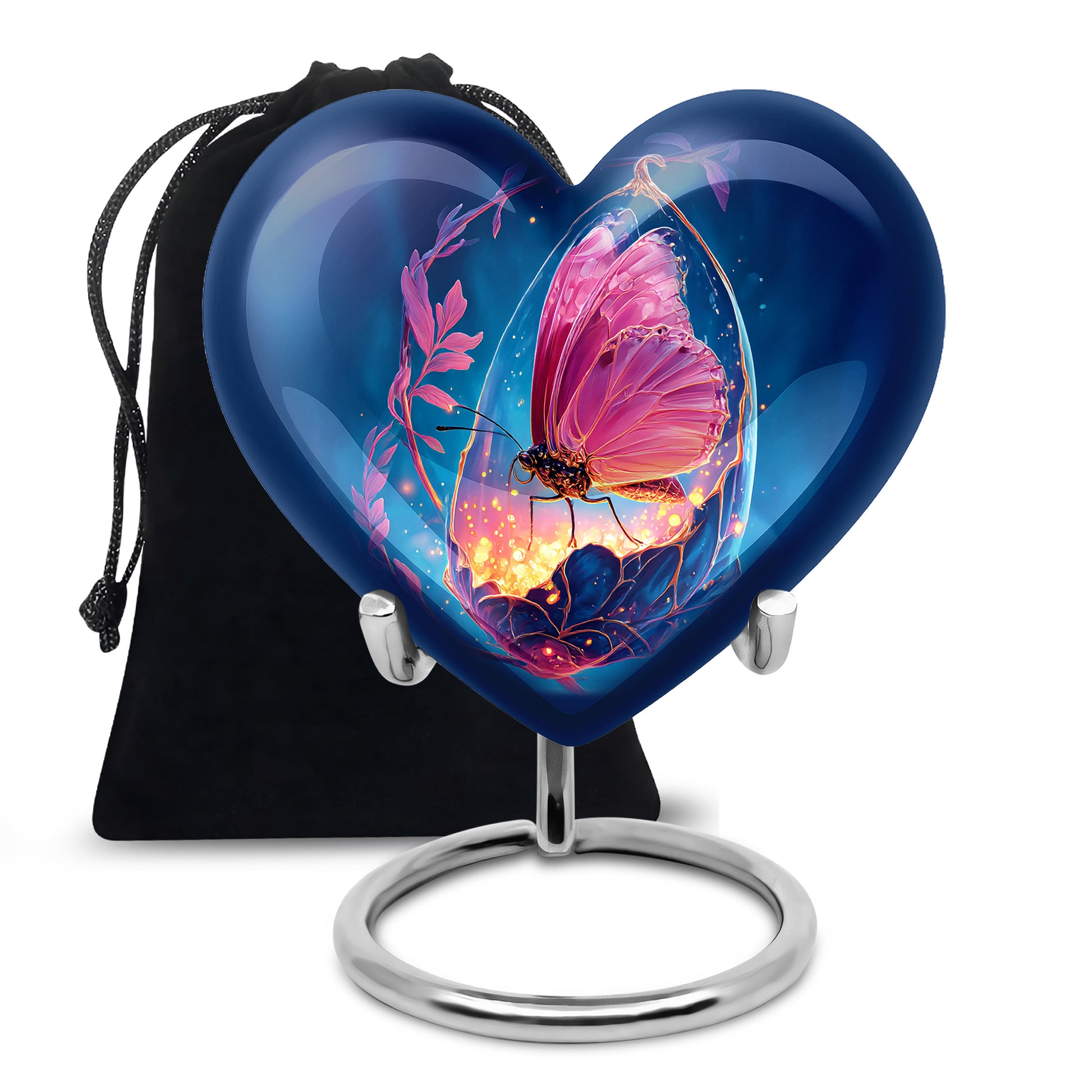 Mystic Butterfly Creamtion Urn - Large Memorial Urn For Human Ashes