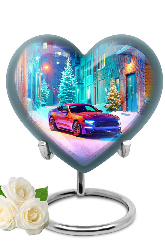 Remarkable Car Memorial Cremation Urns - Blue 10-inch, 200 cu in - Karyliz