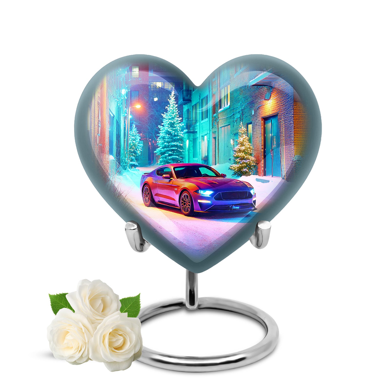 Remarkable Car Memorial Cremation Urns - Blue 10-inch, 200 cu in - Karyliz