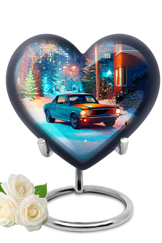 Personalized Gray Car Cremation Urns for Ashes - Majestic 10-inch - Karyliz