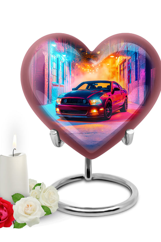 Radiant Car Memorial Cremation Urns - Purple 10-inch, 200 cu in - Karyliz