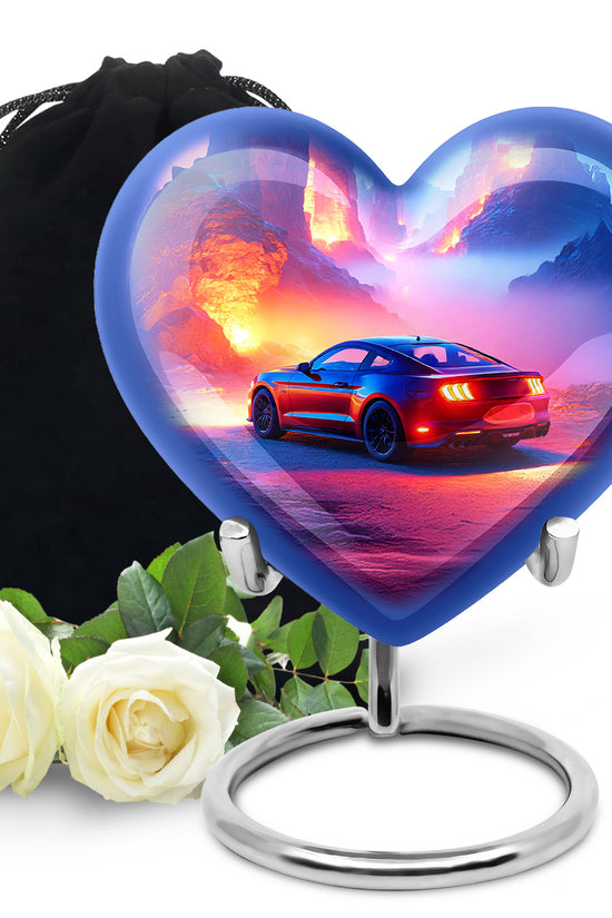 Sports Car Funeral Urn For Men - Pink Cremation Urn For Ashes Burial