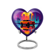 Purple Car Memorial Cremation Urns for Human Ashes - 10-inch, 200 cu in - Karyliz