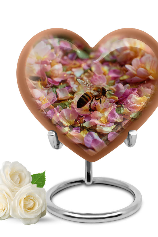 Lustrous Bee Cremation Urns for Human Ashes - Gold 10-inch - Karyliz
