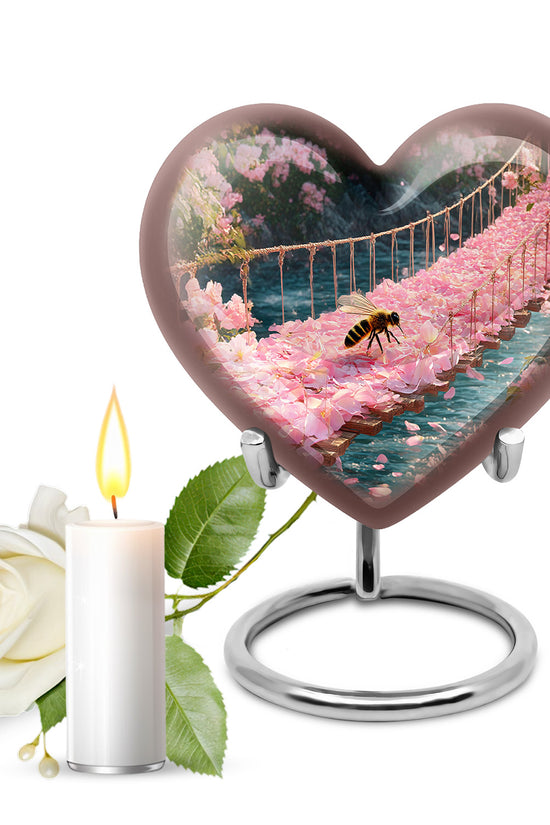 Distinguished Gold Bee Cremation Urn for Ashes - 10-inch, 200 cu in - Karyliz