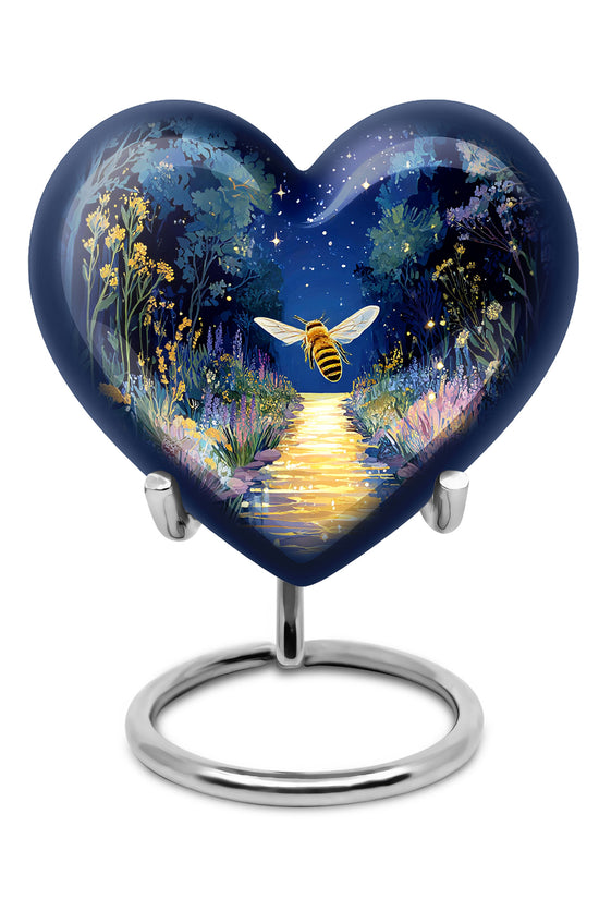 Harmonious Bee Cremation Urns for Human Ashes - Blue 10-inch - Karyliz