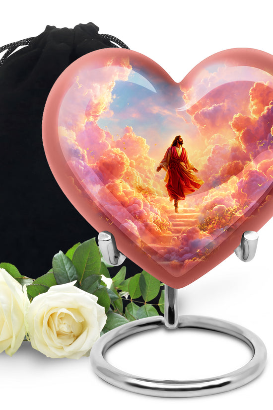 Divine Jesus Funeral Urn - Religious Cremation Urn For Human Ashes