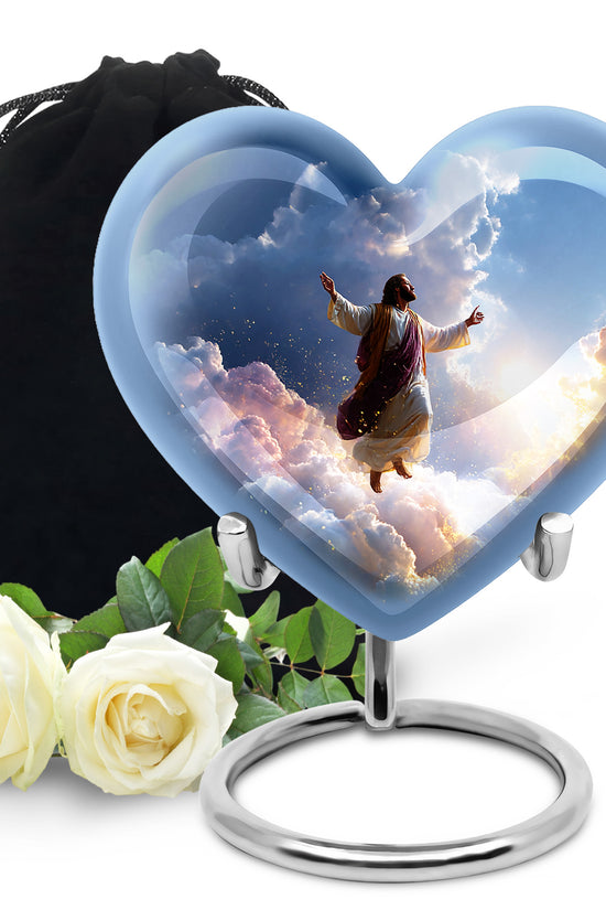 Spiritual Jesus Ashes Urn - Christian Cremation Urn For Loved Ones