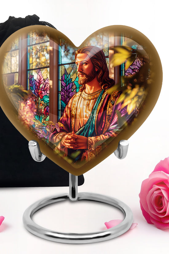 Jesus Portrait Cremation Urn - Funeral Urn For Men & Women