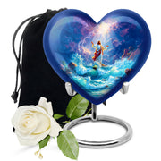 Divine Ocean Jesus Memorial Urn - Spiritual Funeral Urn For Adult Ashes