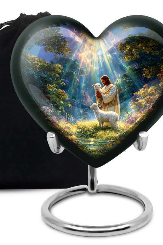 Jesus Cremation Urn - Heavenly Light Memorial Urn For Loved Ones