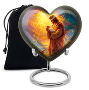 Loving Jesus Funeral Urn - Divine Light Cremation Urn For Adult Ashes