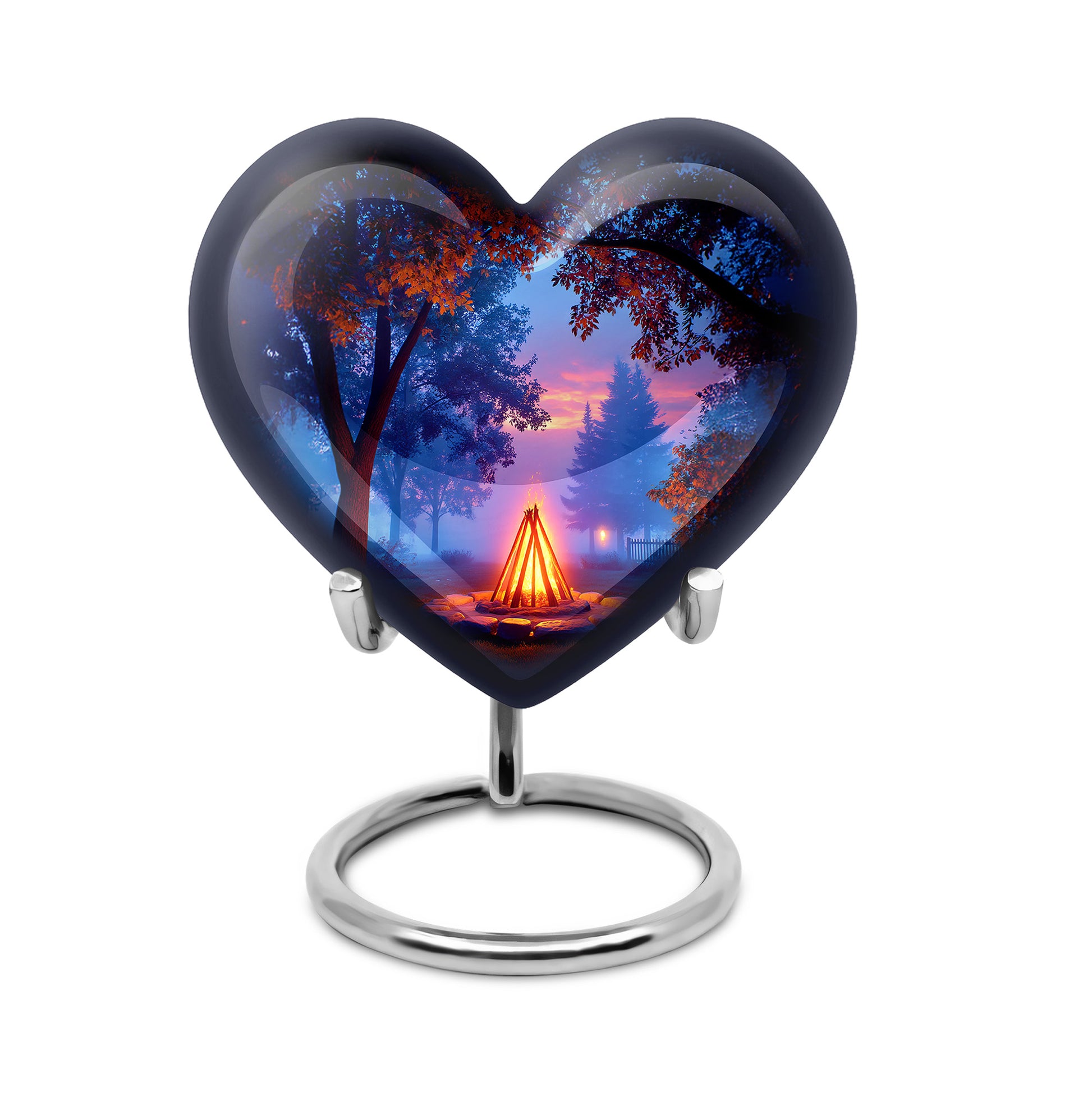 Black Venerable Campfire Cremation Urns for Human Ashes - 10-inch, 200 cu in - Karyliz