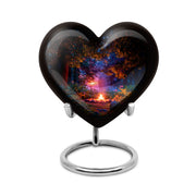 Black Campfire Cremation Urns - Imperial Blessing 10-inch, 200 cu in - Karyliz