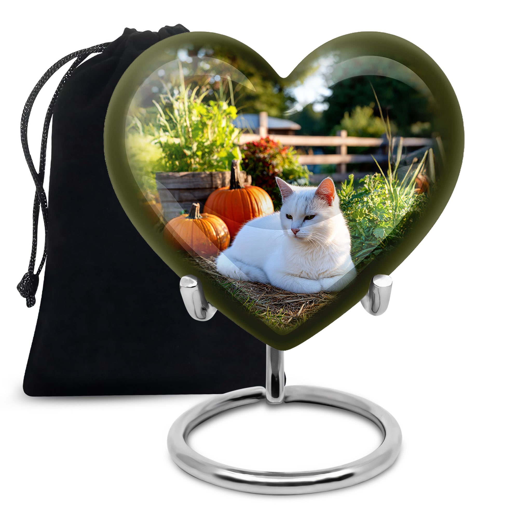 White Persian Cat Cremation Urn - Beautiful Theme Cremation Urn For Ashes