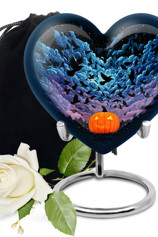 Artistic Halloween Funeral Urn - Cremation Urn For Male & Female Ashes